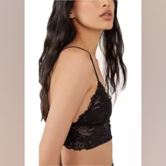 FREE PEOPLE INTIMATELY EVERYDAY LACE LONGLINE BRA 2-PACK IN BLACK COMBO - Picture 3 of 8